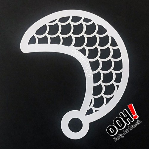 Ooh Body Art Stencil Wrap Scales (Scales Wrap W06)